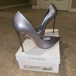 Casadei Silver Blade Pump Sz. 39.5